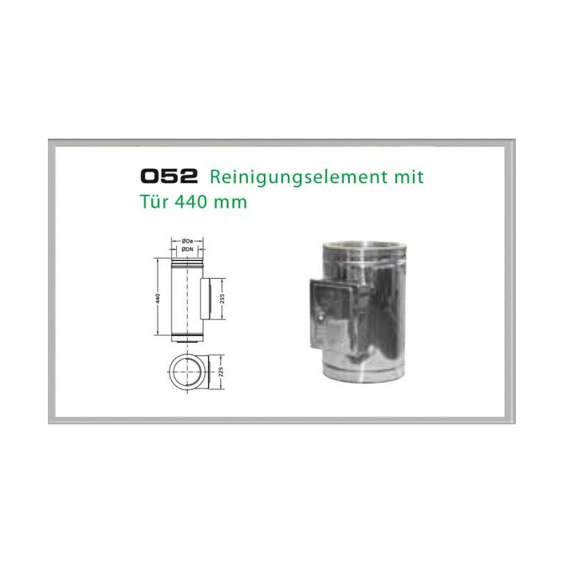 052-DN150 DW Reinigungselement mit Tr 500mm - 440 mm Dinak