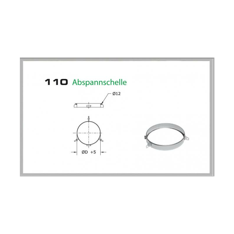 110-DN180 DW Abspannschelle Dinak