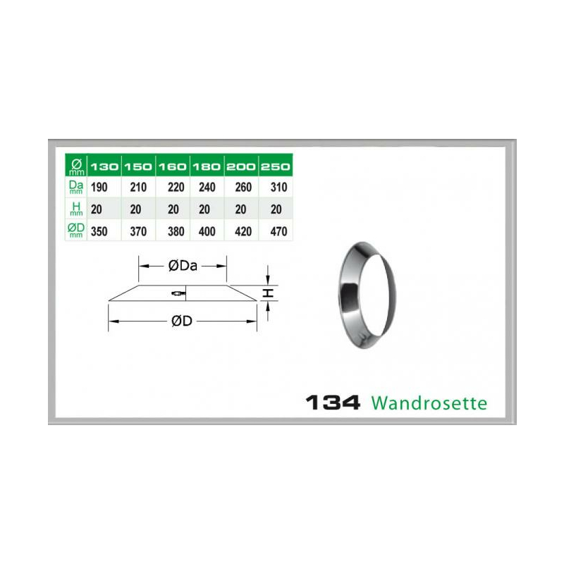 134-DN130DW Wandrosette Dinak