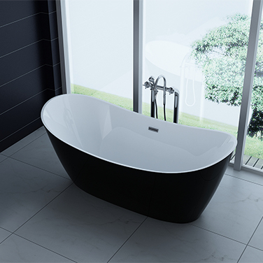 Badewanne Bolsena Black 170x80cm