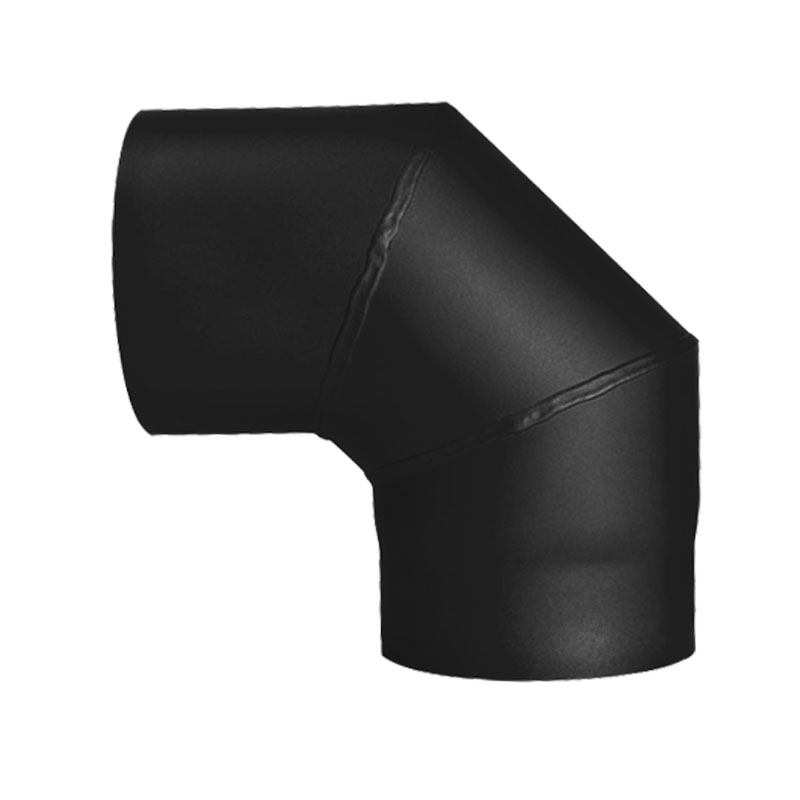 Bogen 90-ohne Tür DN 200mm schwarz -310