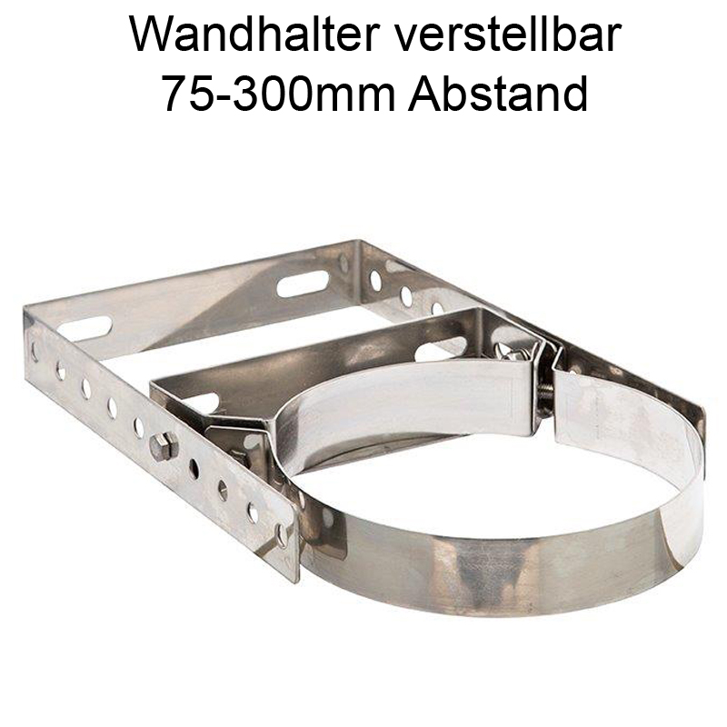 DW Complete Wandhalter verstellbar 75-300mm fr DN 130mm