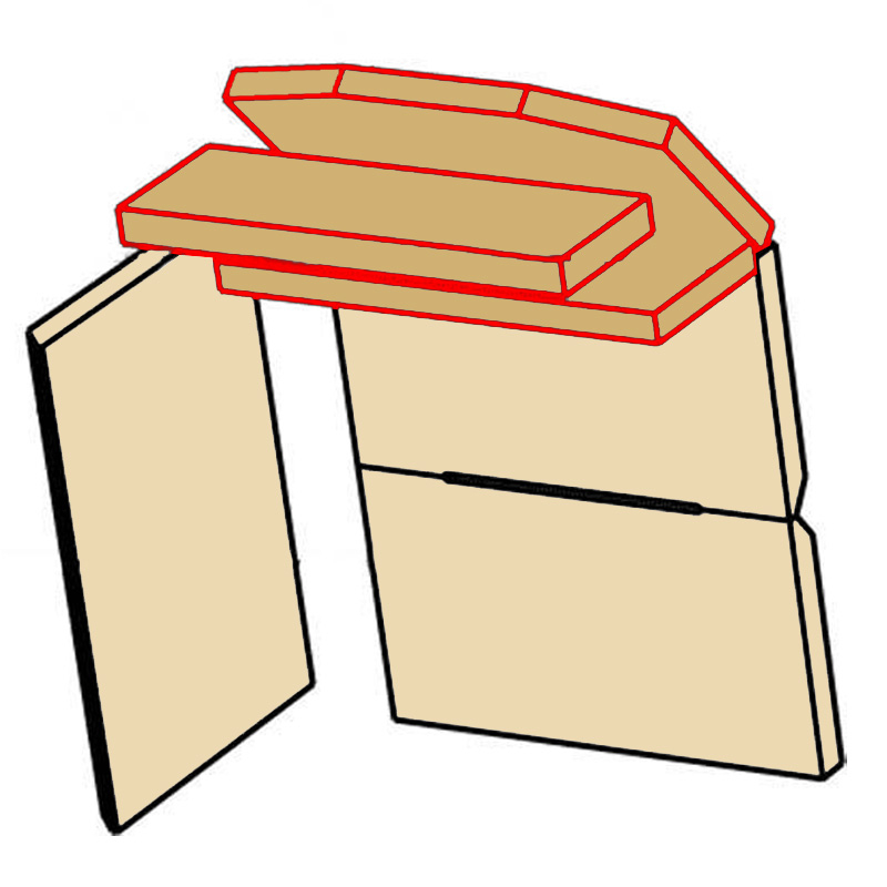 Feuerleitblende Vermiculite passend fr Kaminofen Galtero Genaro von Eurotherm