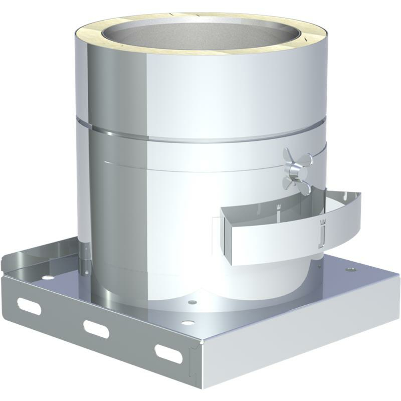 Jeremias DW ECO 2-0 Grundplatte mit herausnehmbarem Russtopf ohne Kondensatablauf