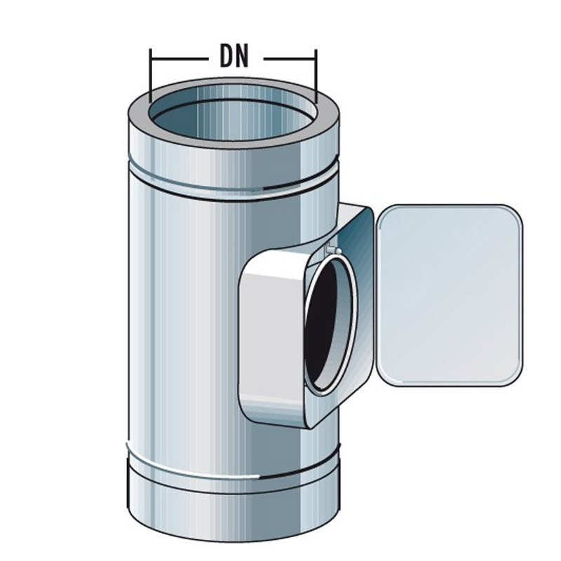 Raab Edelstahl DW-FU KAGO Reinigungselement DN160 doppelwandig- 0-6mm 2- Wahl evtl- Lagerspuren