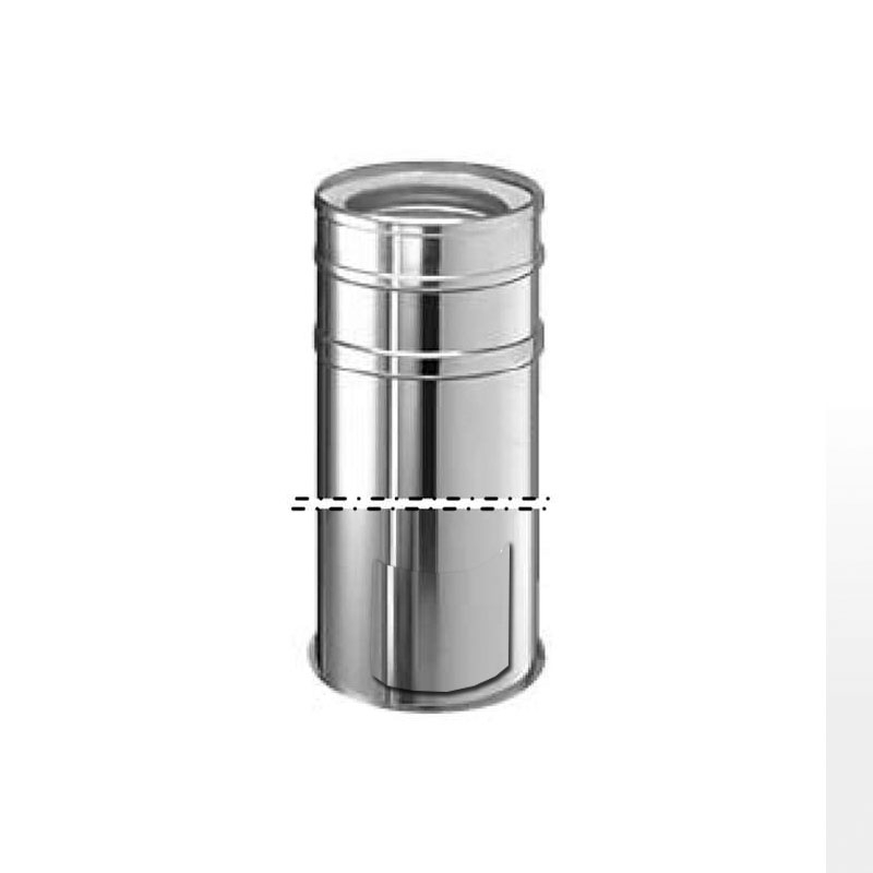 Schiedel ICS Fussteil krzbar fr Bodenmontage mit Revision u- Kondensattopf DN 180mm