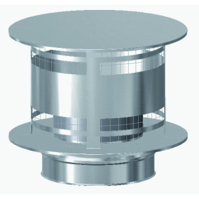 Schiedel ICS Regenhaube AntiSplash mit Funkenschutzgitter 400 unter Schornsteine|Edelstahl Schornsteine|Schiedel Edelstahl Schornsteine|Schiedel ICS|Schiedel ICS Einzelteile|Schiedel ICS Sonstige Durchmesser