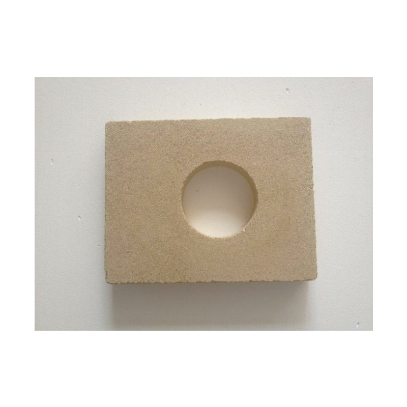Vermiculite Platte 19x26-5x3cm mit Loch Feuerleitblende