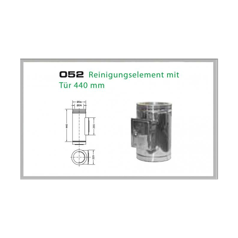 Zustzliche Reinigungffnung fr Schornsteinsets 130mm DW